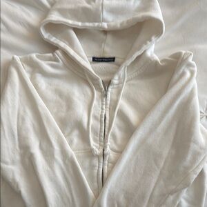 Brandy cropped zip up